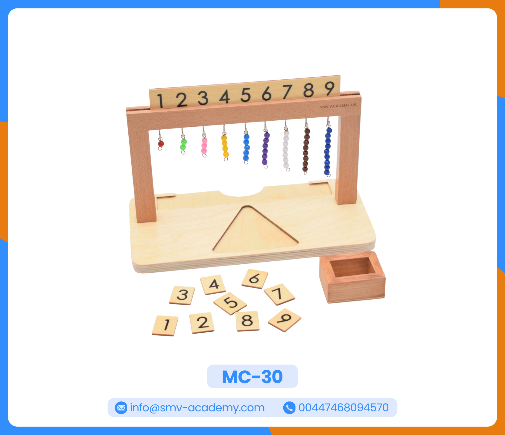 هانجر الخرز 1 - Montessori Beads Hanger 1